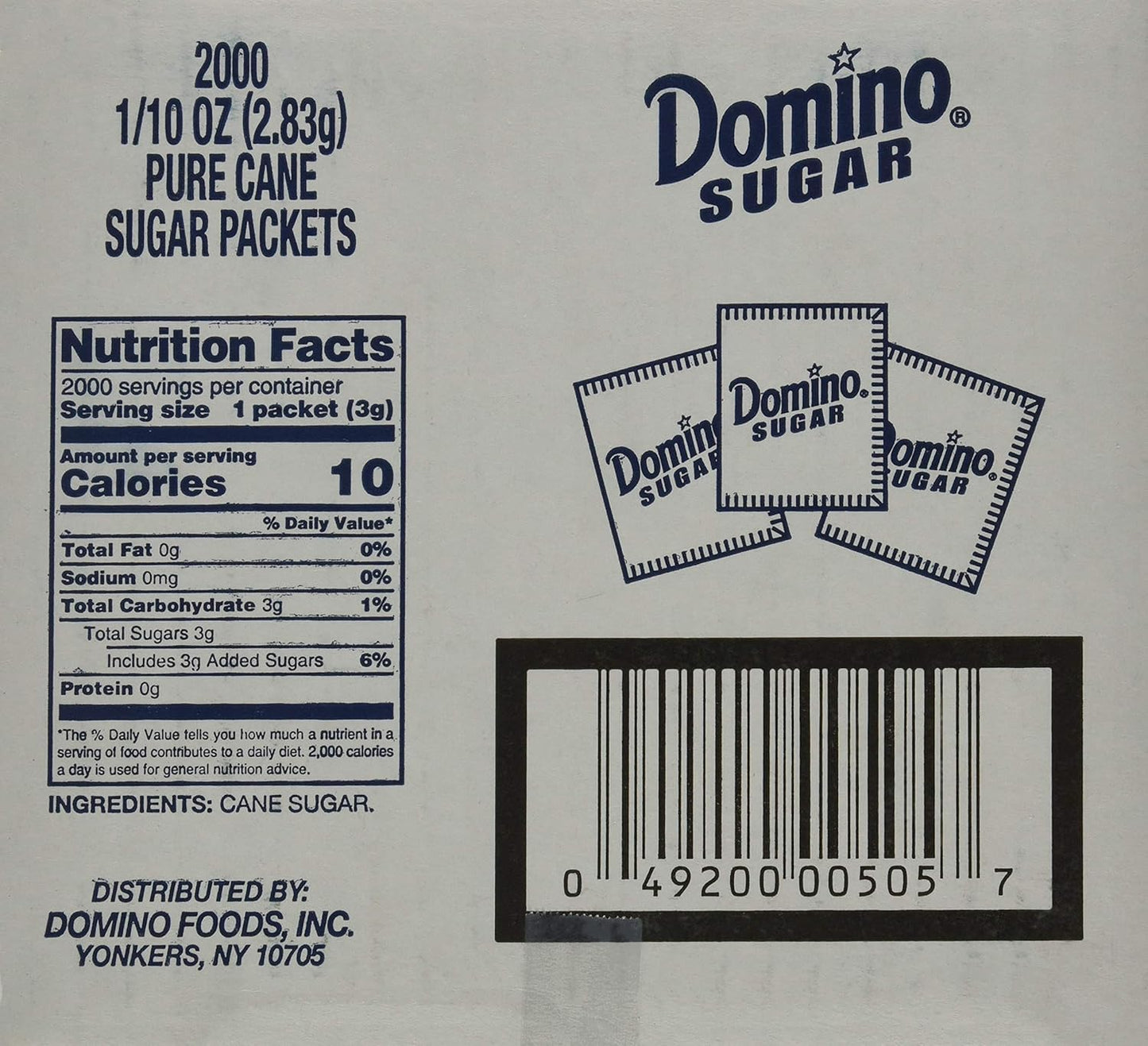 Domino Sugar Packets