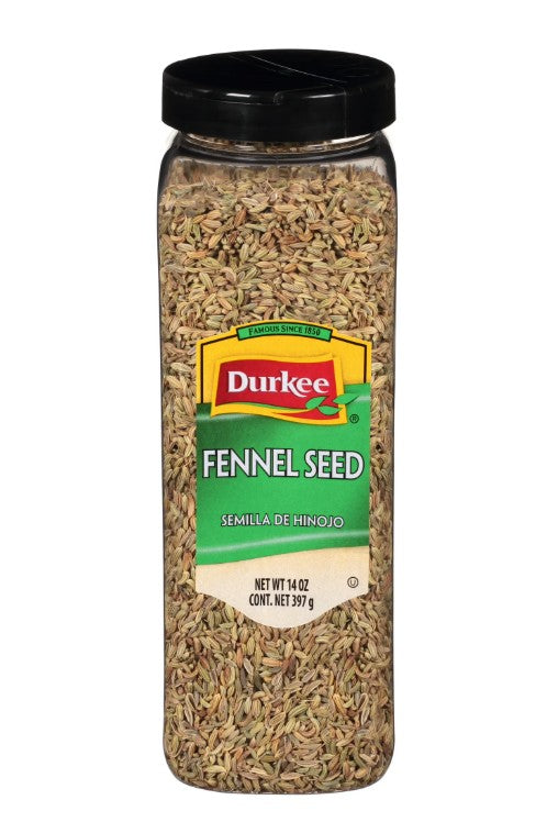 Durkee Whole Fennel Seed, 14 oz.