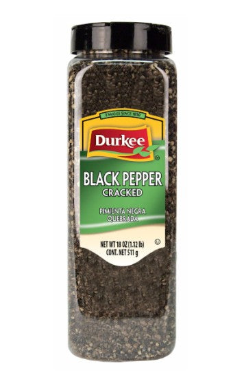 Durkee Cracked Black Pepper, 18 oz. (6 per case)