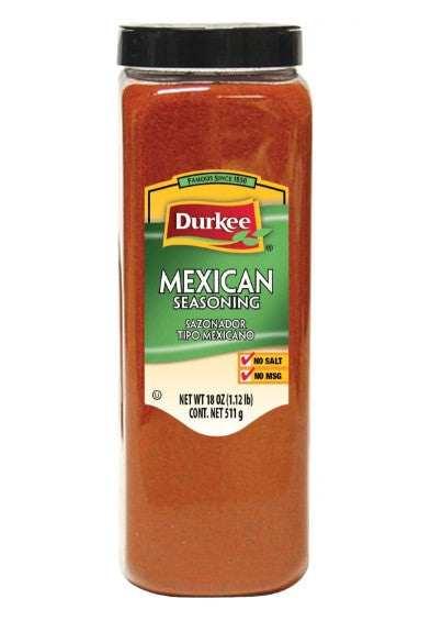 Durkee Mexican Seasoning, Salt-Free, 18 oz.