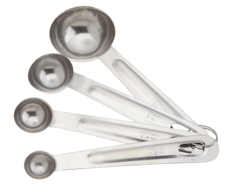 Good Cook Classic Set of 4 Stainless Steel Measuring Spoons (144 per case)