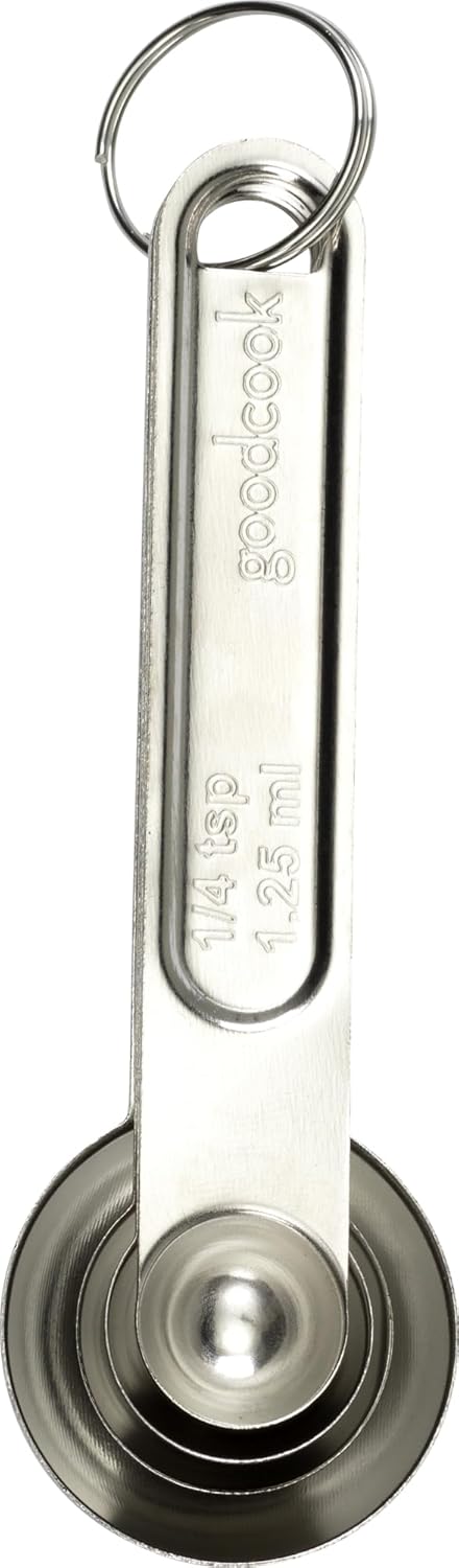 Good Cook Classic Set of 4 Stainless Steel Measuring Spoons (144 per case)