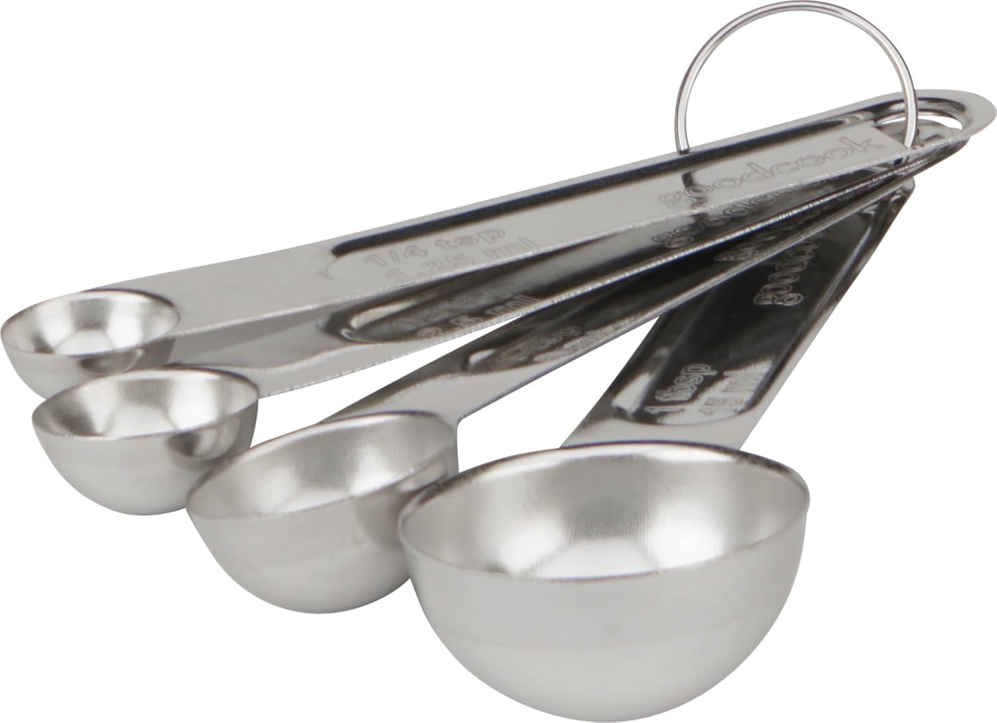 Good Cook Classic Set of 4 Stainless Steel Measuring Spoons (144 per case)