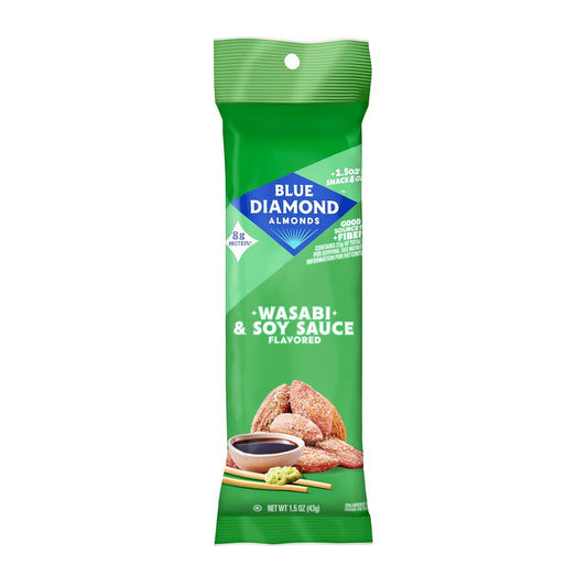 Blue Diamond Wasabi & Soy Almonds, 1.5 oz. (144 per case)
