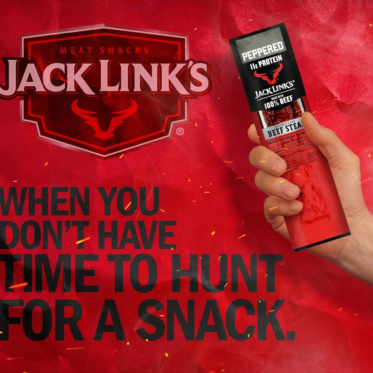 Jack Link's Peppered Steaks, 1 oz. (144 per case)