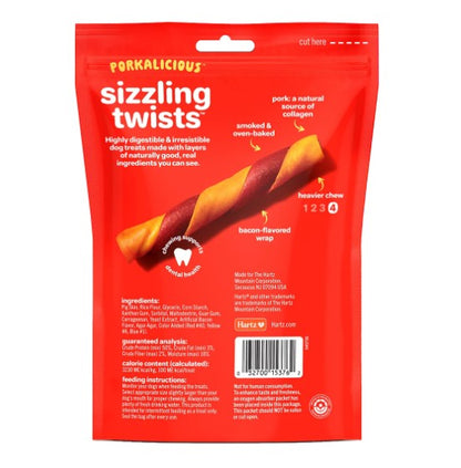 Hartz Oinkies Real Meaty Chews Bacon-Wrapped Twists