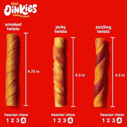 Hartz Oinkies Real Meaty Chews Bacon-Wrapped Twists