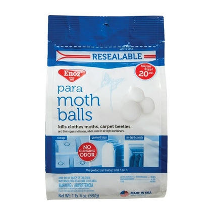 Enoz Para Moth Balls, 20 oz. (6 per case)