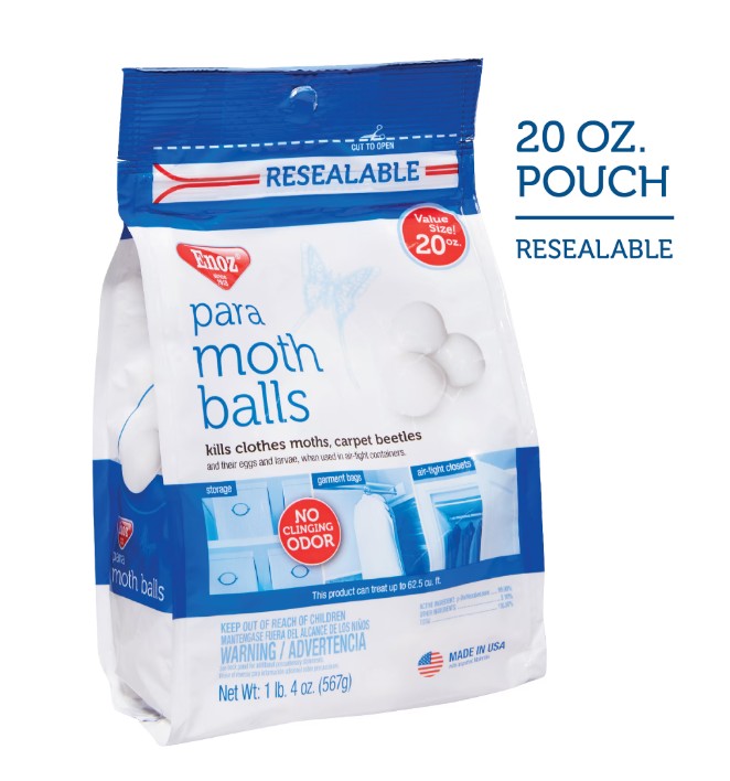 Enoz Para Moth Balls, 20 oz. (6 per case)