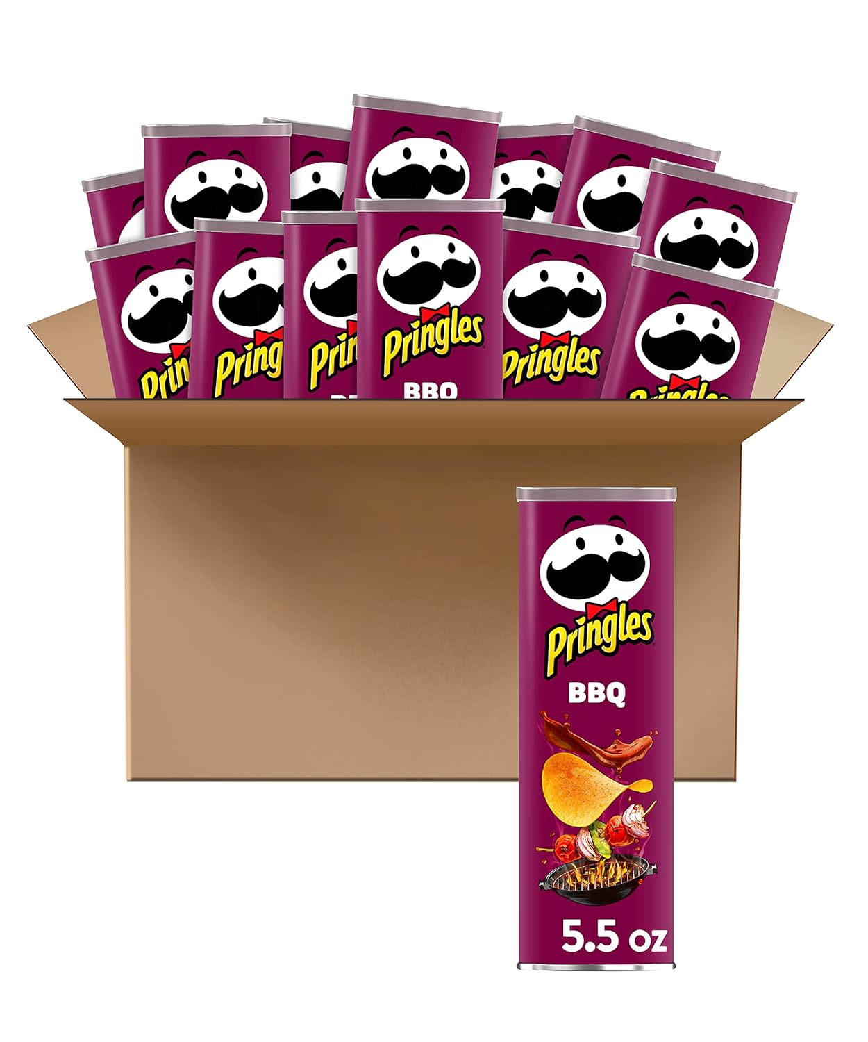Kellogg's Pringles BBQ, Super Stack (14 per case)