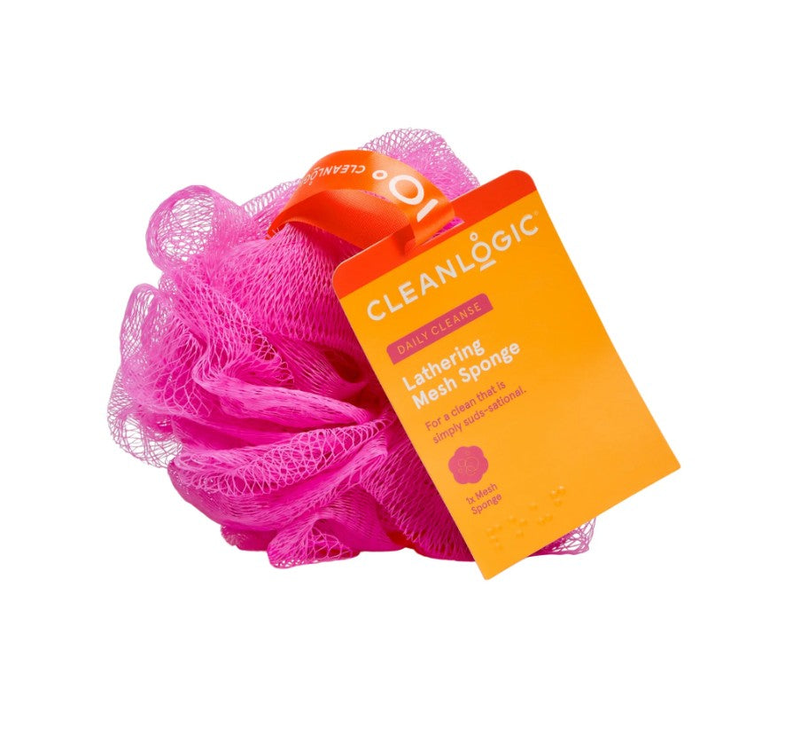 Cleanlogic Lathering Mesh Bath Sponge, Colors Vary (48 per case)