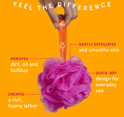 Cleanlogic Lathering Mesh Bath Sponge, Colors Vary (48 per case)