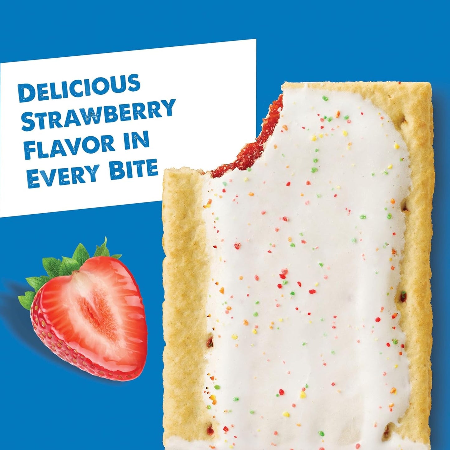 Kellogg's Frosted Strawberry Pop Tarts (12 per case)