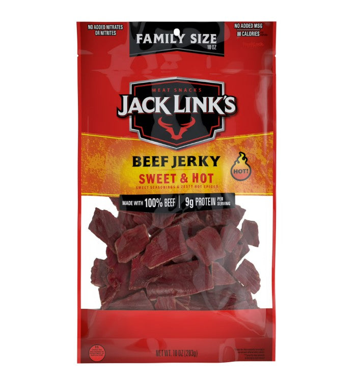 Jack Link's Sweet & Hot Beef Jerky, 10 oz. (8 per case)
