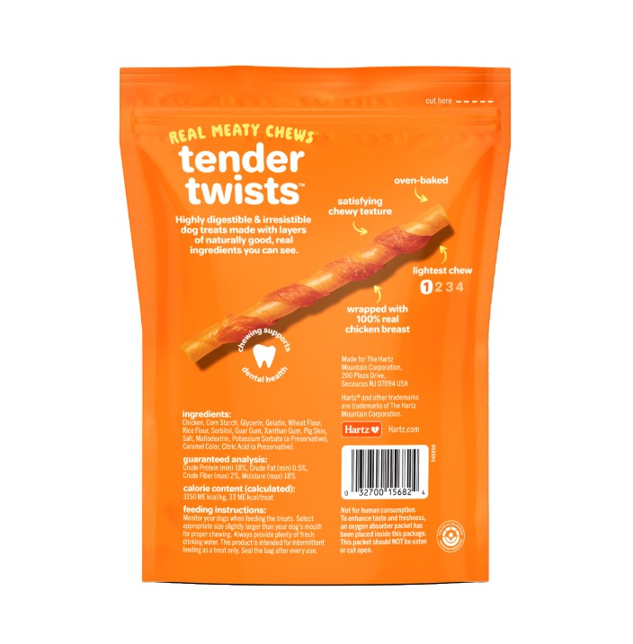 Hartz Oinkies Real Meaty Chews Tender Twists