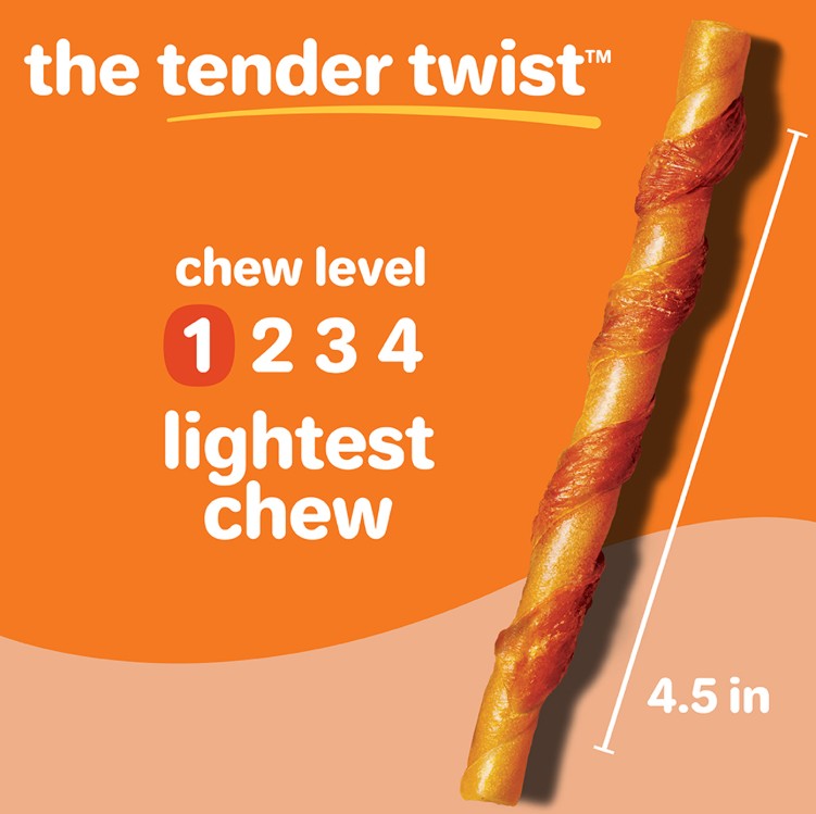 Hartz Oinkies Real Meaty Chews Tender Twists