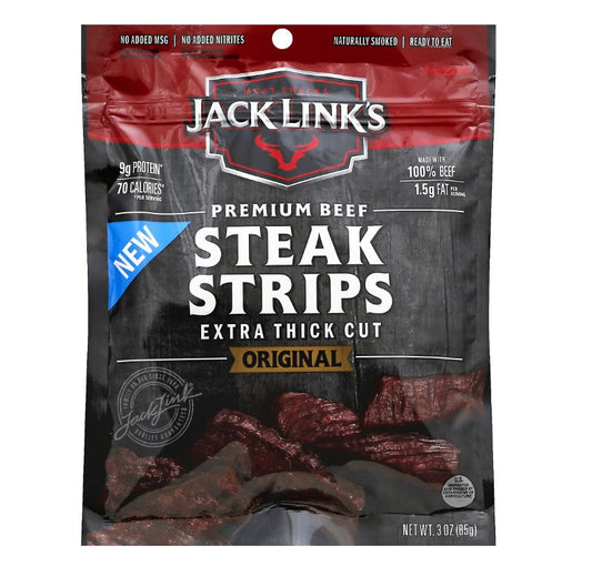 Jack Link's Original Thick Cut Steak Strips, 3 oz. (8 per case)