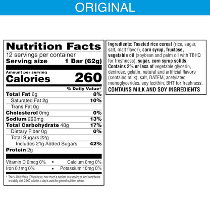 Kellogg's Rice Krispies Treat Original Big Bar