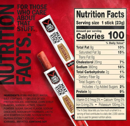 Jack Link's Original Beef Sticks, 0.8 oz. (120 per case)