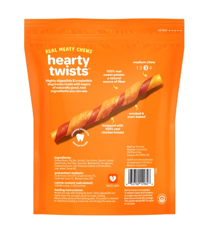 Hartz Oinkies Real Meaty Chews Hearty Twists