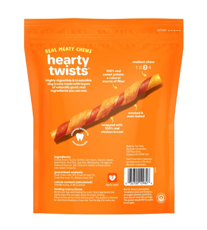 Hartz Oinkies Real Meaty Chews Hearty Twists