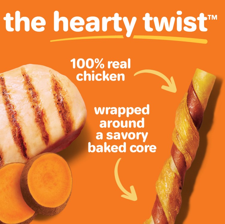 Hartz Oinkies Real Meaty Chews Hearty Twists