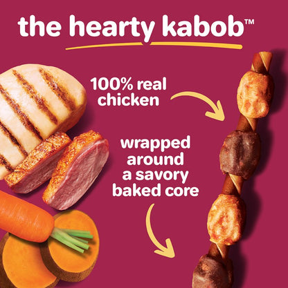 Hartz Oinkies Real Meaty Chews Hearty Kabobs (12 per case)
