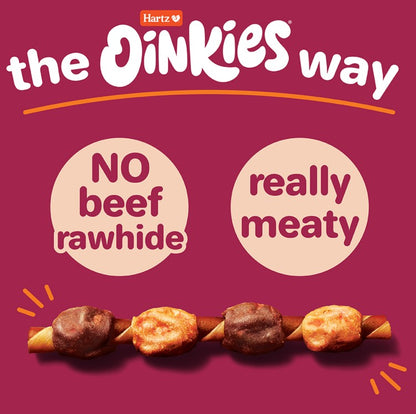 Hartz Oinkies Real Meaty Chews Hearty Kabobs (12 per case)