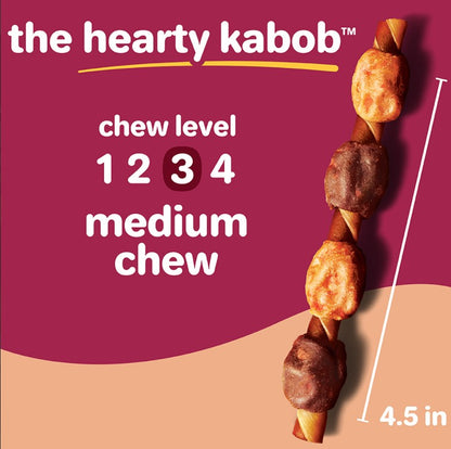 Hartz Oinkies Real Meaty Chews Hearty Kabobs (12 per case)