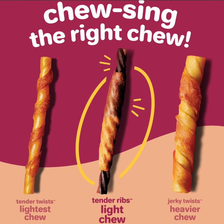 Hartz Oinkies Real Meaty Chews Tender Ribs