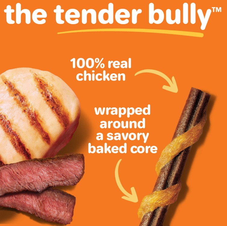 Hartz Oinkies Real Meaty Chews Tender Bullies