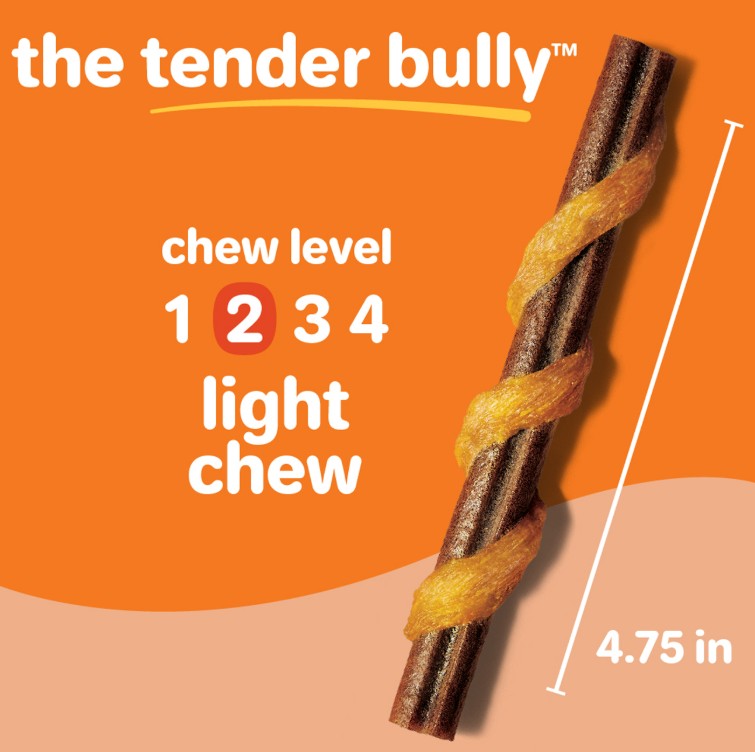 Hartz Oinkies Real Meaty Chews Tender Bullies