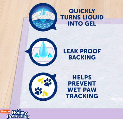 Hartz Home Protection Odor Eliminating Dog Pads - Lavendar Scent