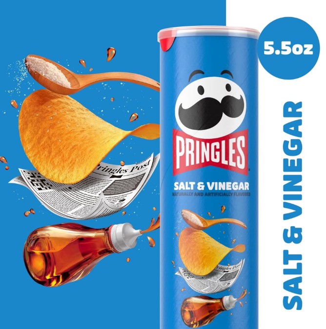 Kellogg's Pringles Salt & Vinegar, Super Stack (14 per case)