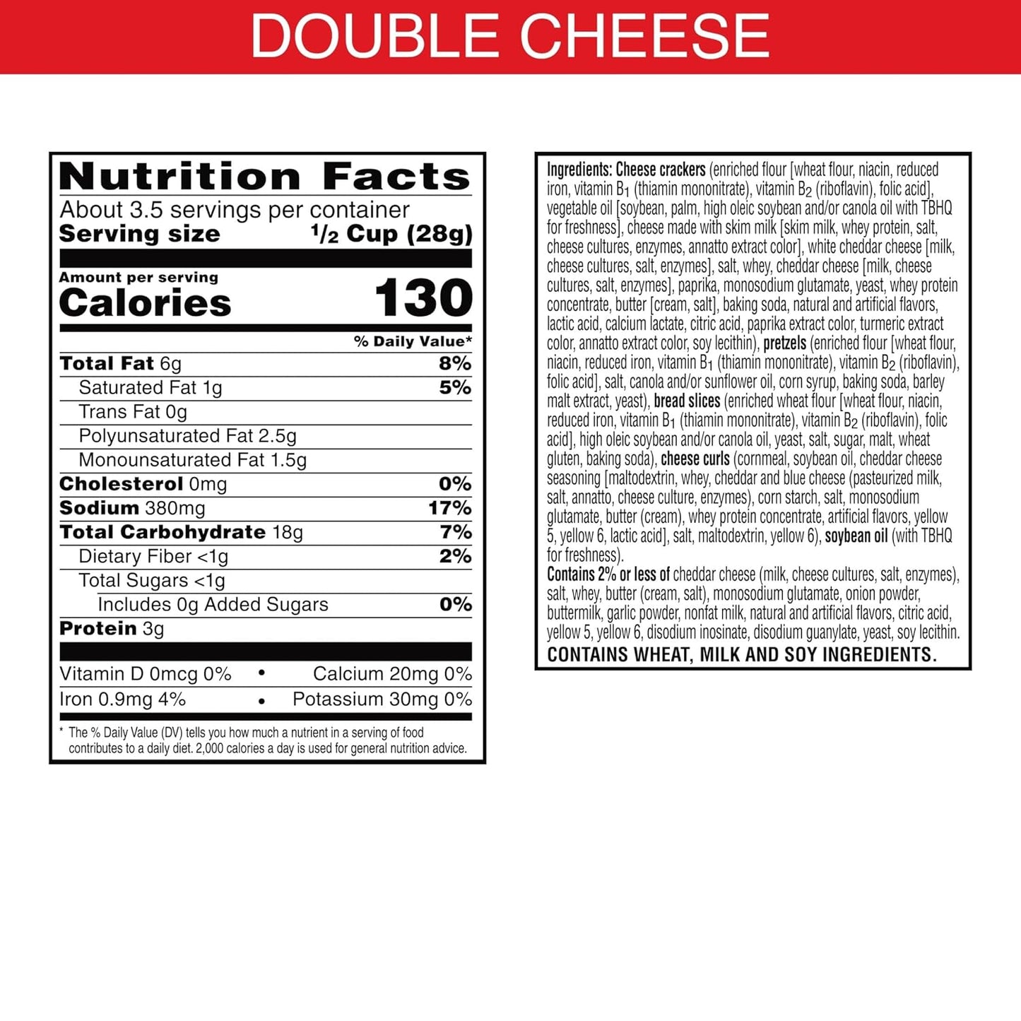 Keebler Cheez-It Snack Mix Double Cheese (6 per case)