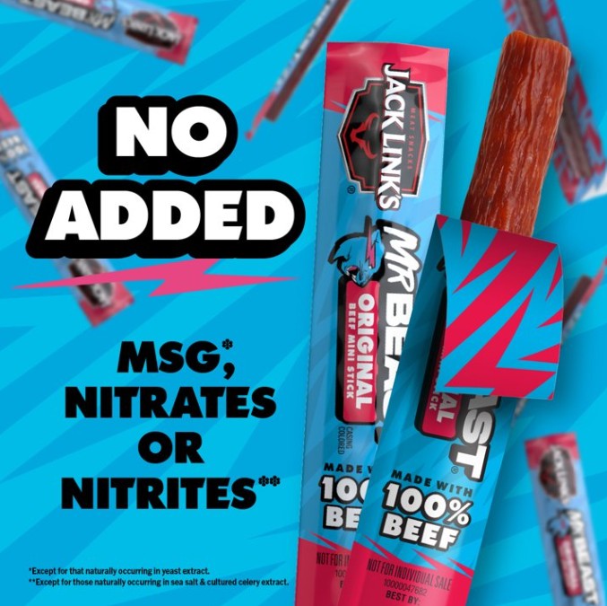 Jack Link's Mr. Beast Original Mini Sticks, 4 oz. (8 per case)