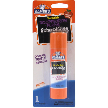 Elmer's Disappearing Purple Glue Stick, .77 oz. (48 per case)
