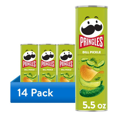 Kellogg's Pringles Dill Pickle, Super Stack (14 per case)