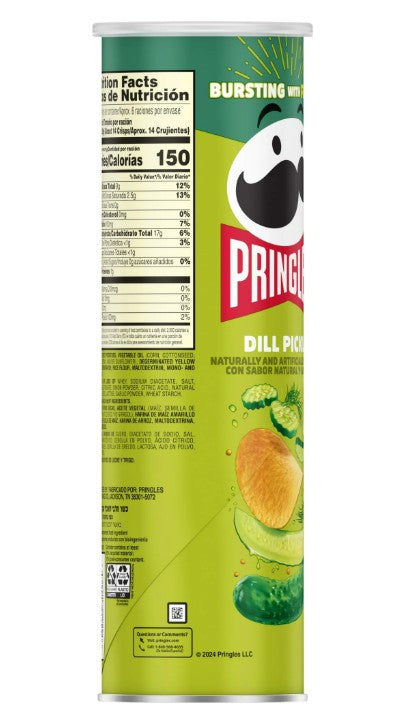 Kellogg's Pringles Dill Pickle, Super Stack (14 per case)