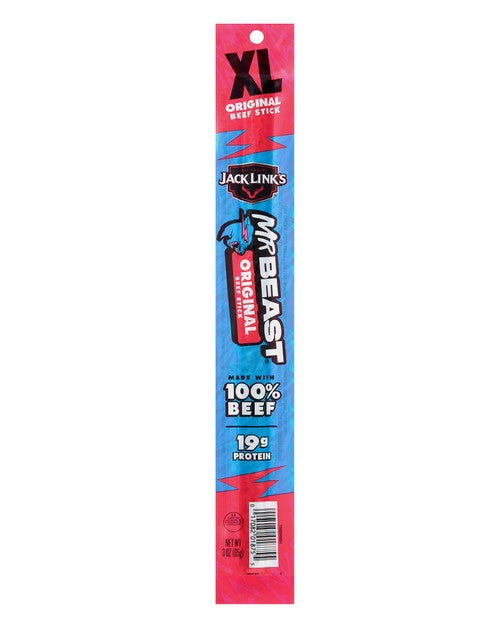 Jack Link's Mr. Beast Original Beef Sticks, 3 oz. (72 per case)
