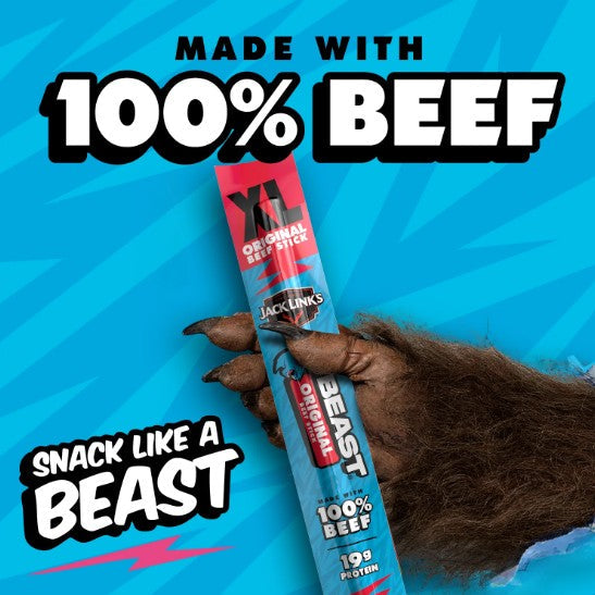 Jack Link's Mr. Beast Original Beef Sticks, 3 oz. (72 per case)
