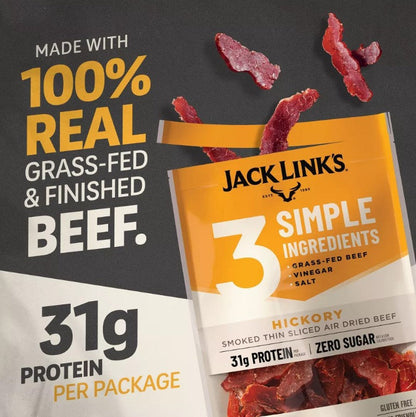 Jack Link's JL3 Hickory Air Dried Steak Strips, 2 oz. (8 per case)