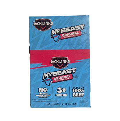 Jack Link's Mr. Beast Original Sticks, 0.5 oz. (144 per case)