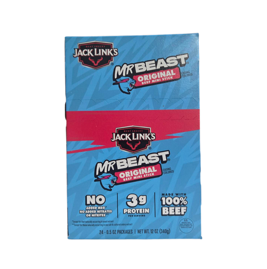 Jack Link's Mr. Beast Original Sticks, 0.5 oz. (144 per case)