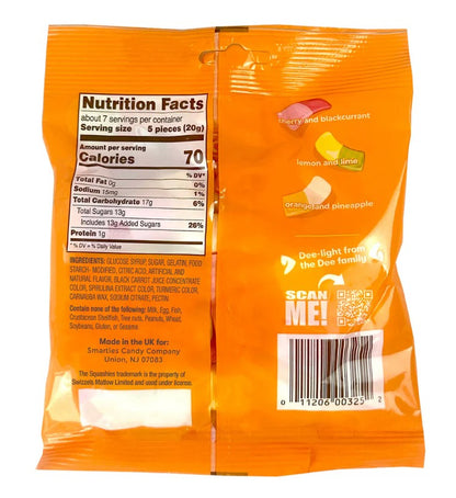 Smarties Squashies Mixed Fruit, 5 oz. Bag (12 per case)