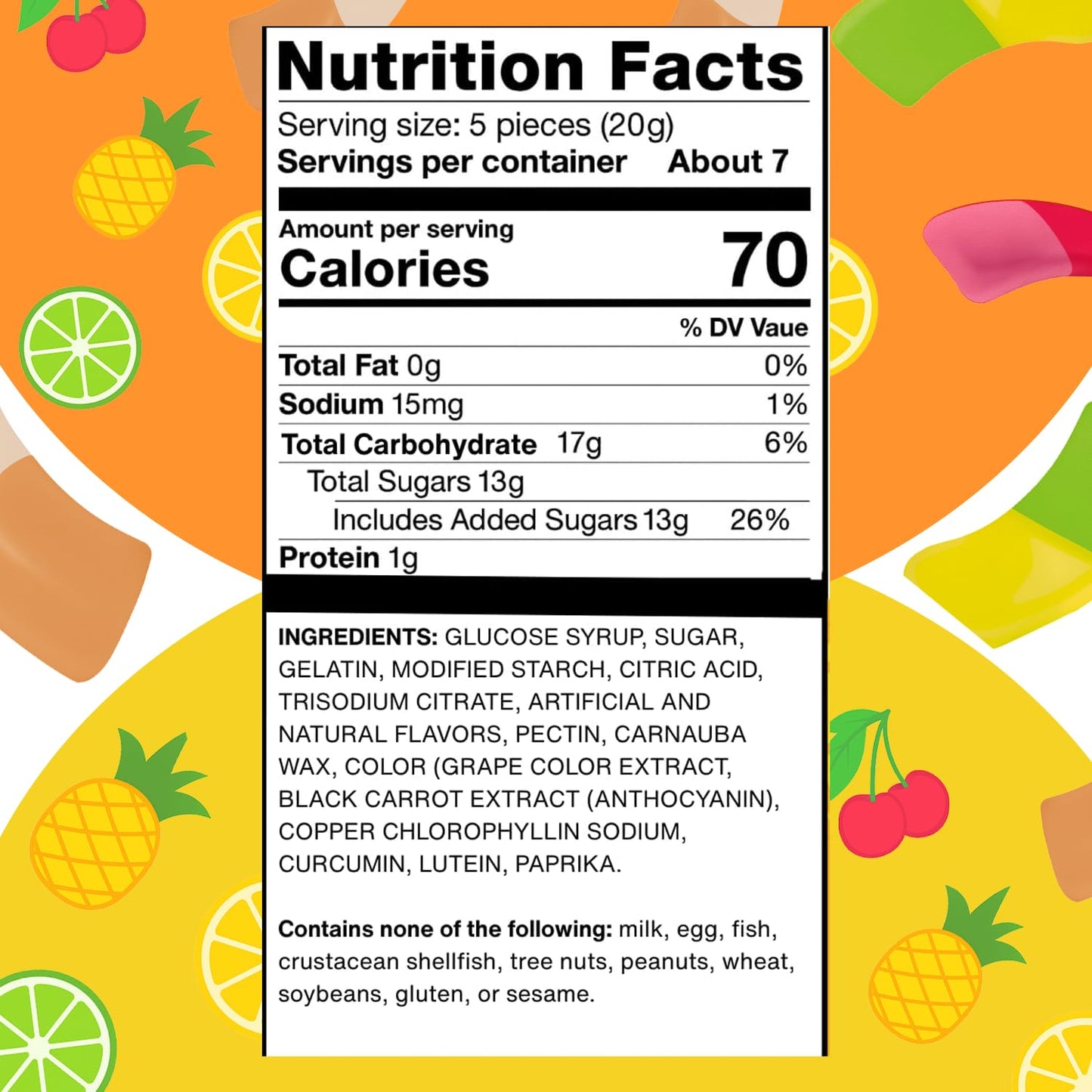 Smarties Squashies Mixed Fruit, 5 oz. Bag (12 per case)