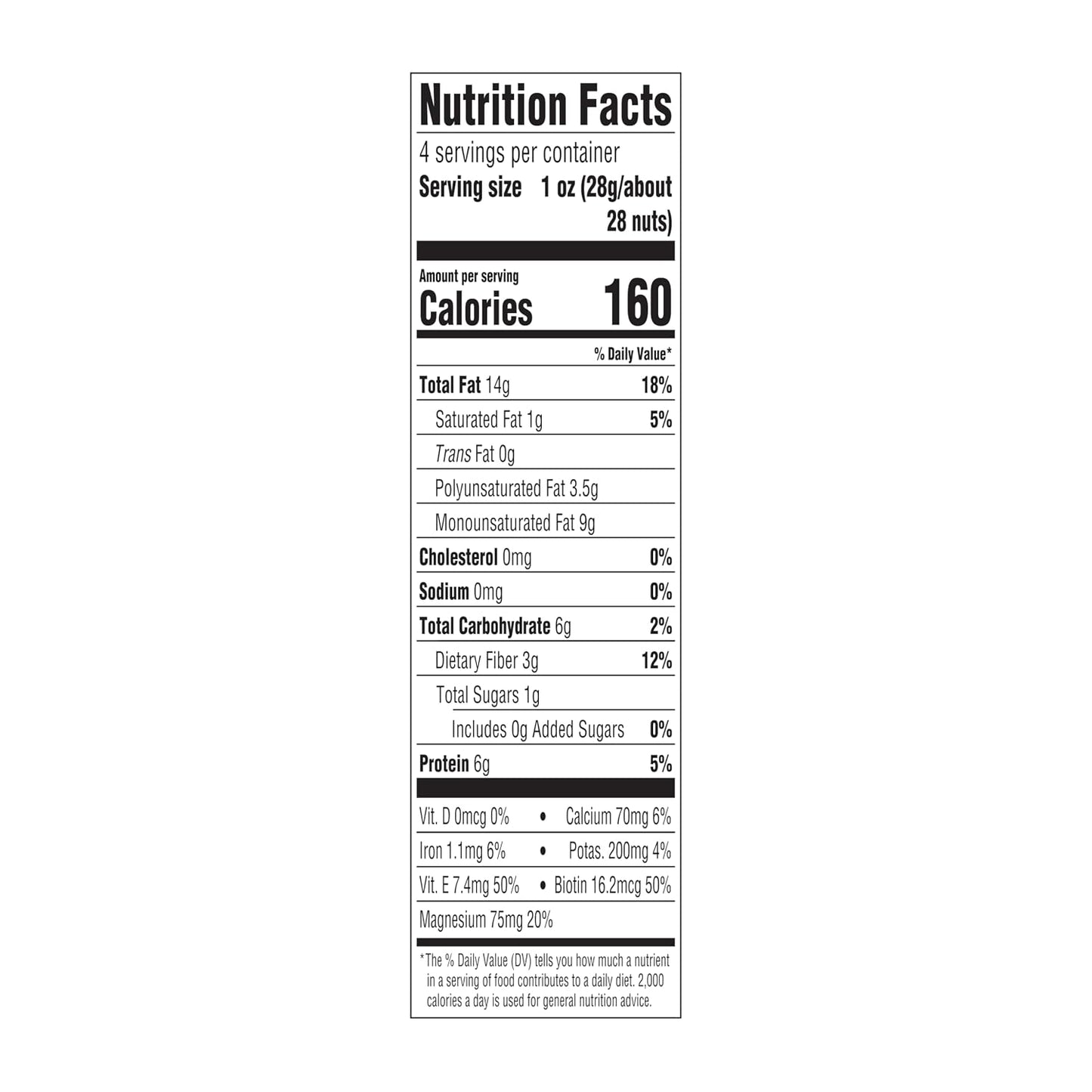 Blue Diamond Whole Natural Almonds, 4 oz. (72 per case)