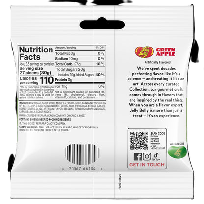 Jelly Belly Green Apple Jelly Beans, 3.5 oz. (12 per case)
