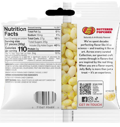 Jelly Belly Buttered Popcorn Jelly Beans, 3.5 oz. (12 per case)