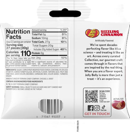 Jelly Belly Sizzling Cinnamon Jelly Beans, 3.5 oz. (12 per case)